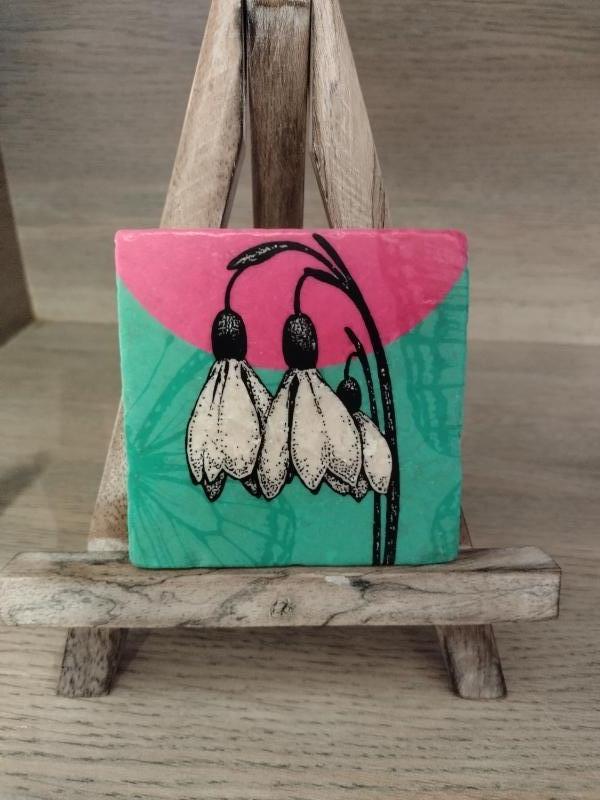 Decoratieve tegel sneeuwklokjes