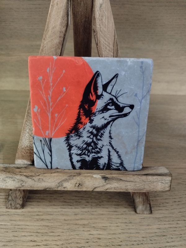 Decoratieve tegel vos Freddy