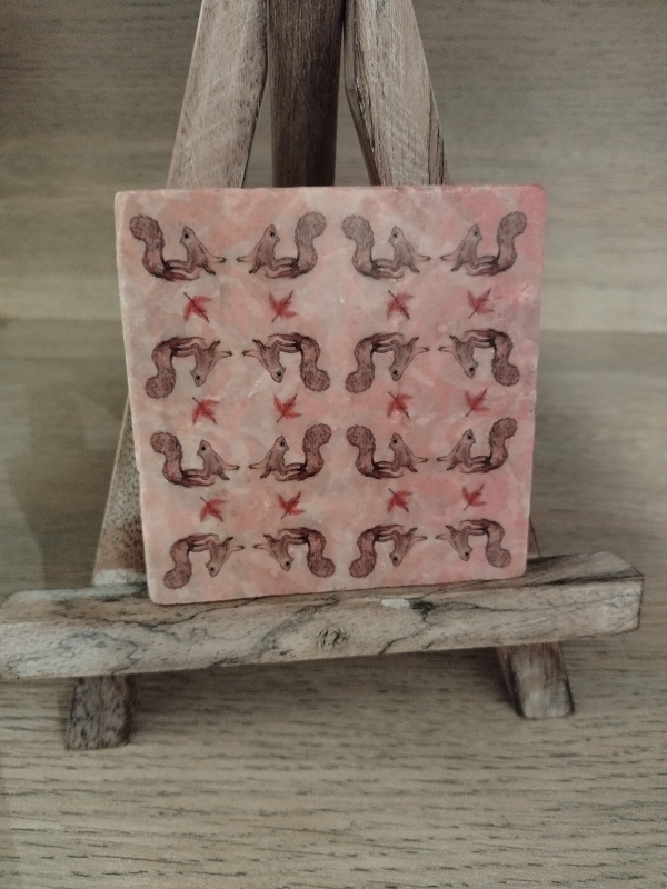 Decoratieve tegel eekhoorntjes