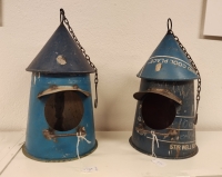 Vogelhuis van gerecycled blik XL