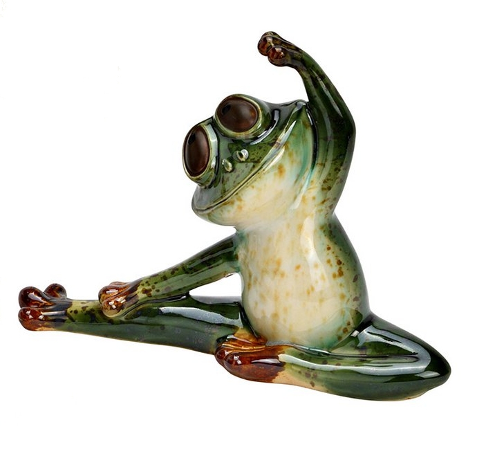 Beeldje yoga kikker - 1