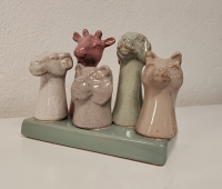 Vaasje dierenkoppen - S