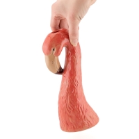 Aardewerk vaas flamingo