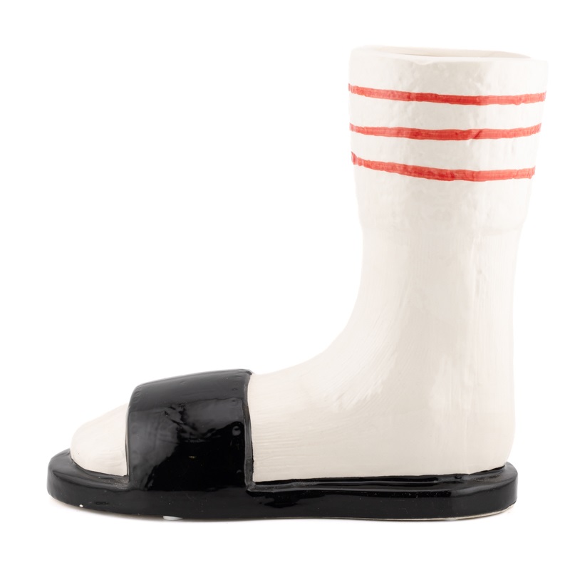 Aardewerk vaas sandaal/slipper