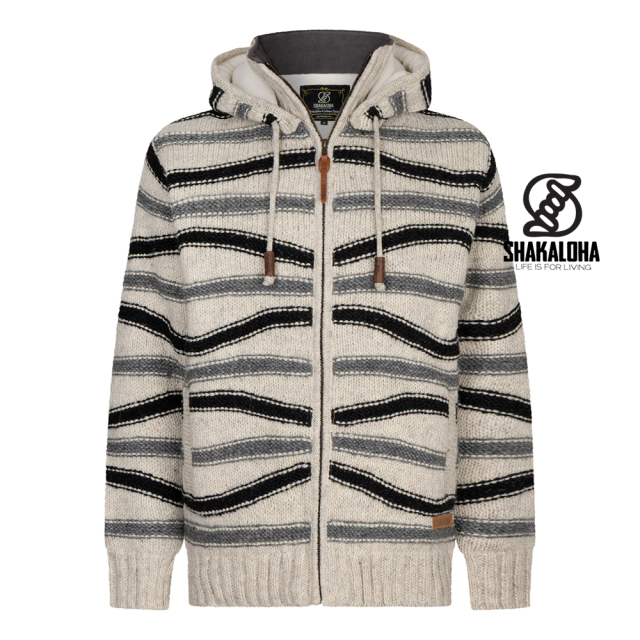 Shakaloha vest Luma beige met afritsbare capuchon