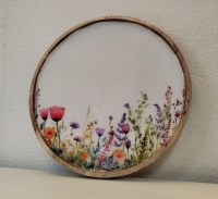 Decoratief bord gemaakt van mangohout