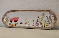 Decoratieve schaal gemaakt van mangohout