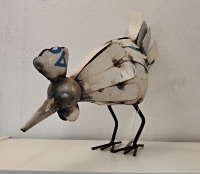 Pikkende kip van gerecycled blik