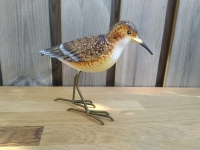 Metalen beeldje strandloper