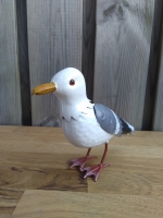 Metalen beeldje meeuw