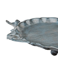 Vogelvoederbak met vogeltje metaal