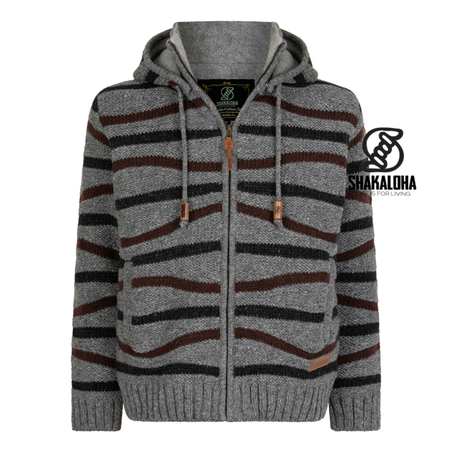 Shakaloha vest Luma grijs met afritsbare capuchon