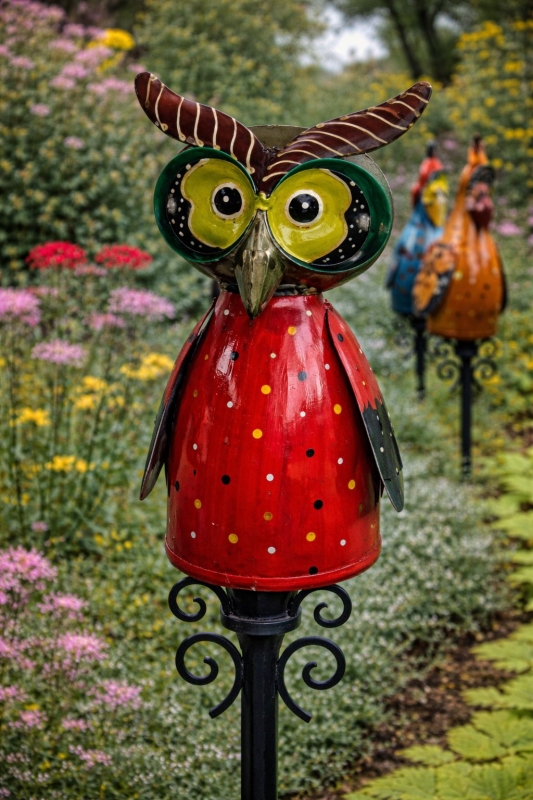 Uil van gerecycled blik