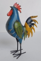 Haan gekleurd van gerecycled blik
