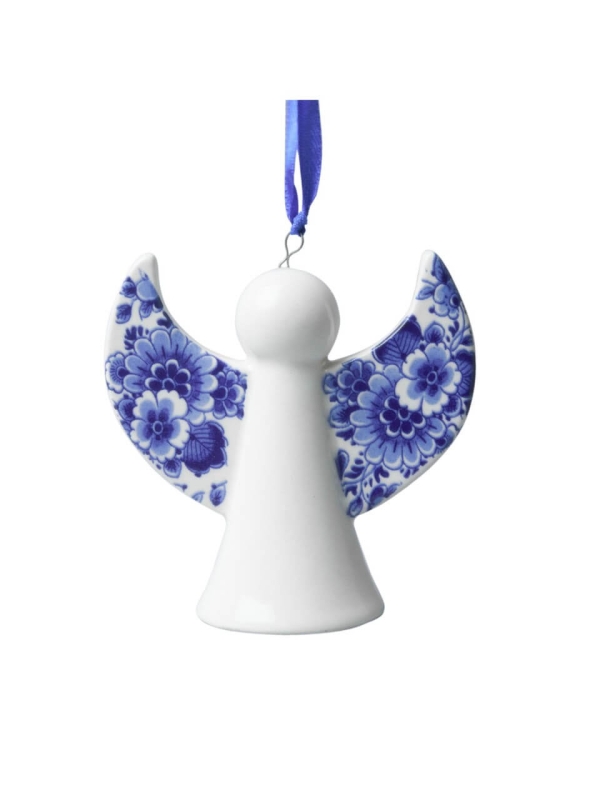 Kerstornament engel  - Delfts Blauw